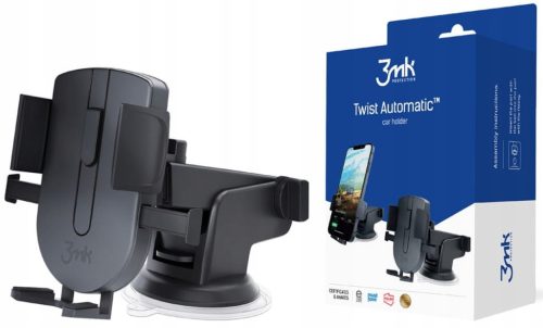 Držač telefona za auto 3MK Twist Automatski crni