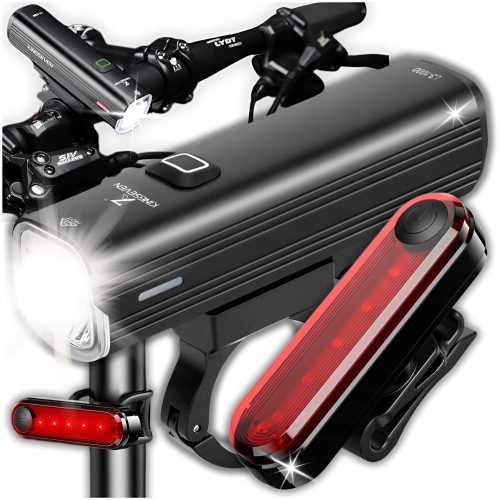  KINGSEVEN L3-1000 prednje svjetlo za bicikl 1000 lm + ZeeTech svjetlo za bicikl Stražnje svjetlo za bicikl 056 50 lm baterija
