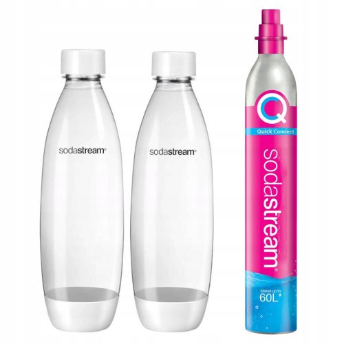  SodaStream Set 2 boce s osiguračima Bijela + cilindar