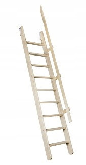 Schody Mlinske Drewniane OMP 55/300 - Idealno za Antresole i Manje Prostore