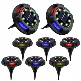  Umetnuta solarna svjetiljka Liderhoff crna 12 cm 8 kom.