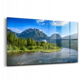   Staklena slika Pogled na Zakretnicu Dunajca u planinama Pieniny 100x50 cm