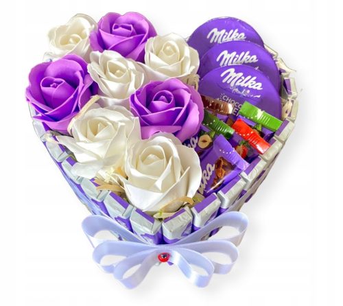  Milka Srce Poklon set s ružicama od sapuna