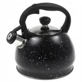 Krisberg tradicionalni čelični kuhalo za vodu 1,8 l, crni
