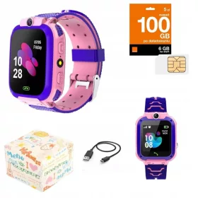    Smartwatch GPS lokator pametni sat za djecu lokizarot LBS nijanse ružičaste