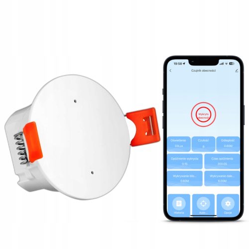 Stropni senzor pokreta 230V ZigBee TUYA