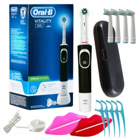    Oral-B D100 Vitality Cross Action električna četkica za zube crna