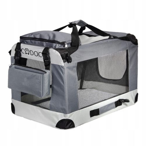 Torba za prijevoz kućnih ljubimaca Cadoca 35 cm x 50 cm x 35 cm u nijansama sive