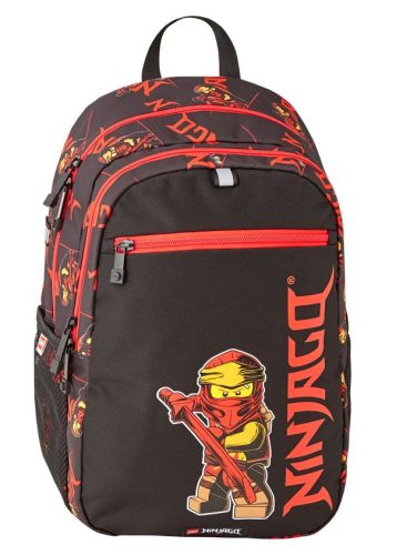 LEGO Ninjago Vrtićki Ruksak s Više Odjeljaka za Dječake, Crni, Nijanse Crvene