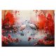 Zidni mural PTICE ŽDRALOVI Japanski vrt 368x254