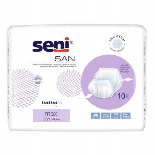 SAN SENI MAXI Anatomske pelene, 10 kom.