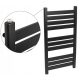 Komin-Expert Ekskluzivni vodeni radijator za kupaonicu 365 W 445 x 970 mm - Bijeli, Crni, Sivi