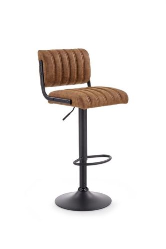 Taburet Halmar, crni, 109 cm, umjetna koža