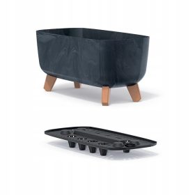   Prosperplast teglica za cvijeće 39 cm x 19,5 x 18,7 cm plastična grafitna