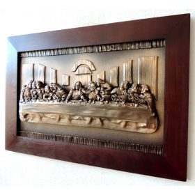 Slika u drvenom okviru Posljednja Večera S7-9