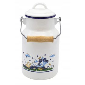 Retro emajlirani vrč za mlijeko s motivom guske 1 L