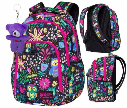 CoolPack školski ruksak s više odjeljaka, višebojan, 27l + Zawieszka Miš GRATIS