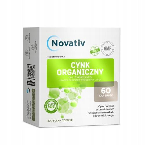 CinkNovativ Organski dodatak prehrani s cinkom, 60 kapsula