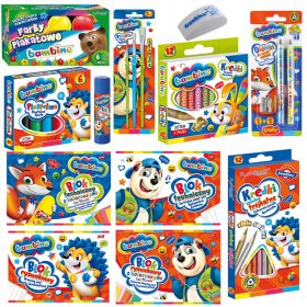 KOLSKI SET ZA UČENIKE 0-3 RAZREDA BAMBINO 15 ELEMENATA