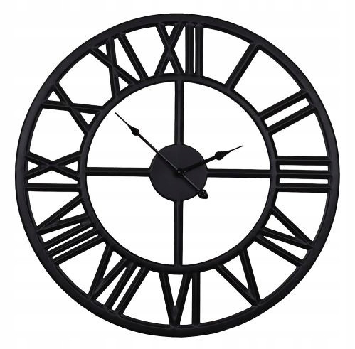 Sofer zidni sat, crni, 60 cm