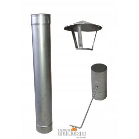  Cijev 1m krovna garnitura za krušnu peć