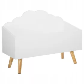 Cloud Bijeli Kontejner za Igračke za Djecu 58 x 45 x 28 cm