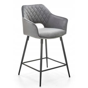 Hoker stožac, sive nijanse, 96 cm, tkanina