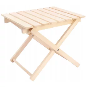   Balkonski stol od drveta - Stol Robertville, kvadratnog oblika, dimenzija 45 x 45 x 45 cm