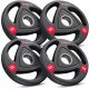 Set olimpijskih utega 4x5kg, visokokvalitetno lijevano željezo, gumirani, izdržljivi, 51mm