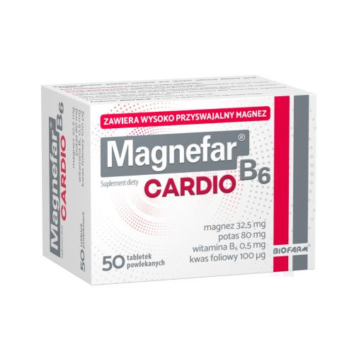 Dodatak prehrani Magnefar B6 Cardio, 50 tableta