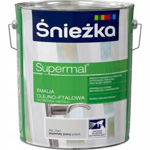 Emajl Snježka Supermal siva 10L