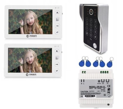 REER 947 Kamera s videodomofonom i kodom 2LCD DIN