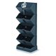 Vrtna posuda - Prosperplast teglica za cvijeće 20 cm x 12 x 48 cm promjer 12 cm plastična crna