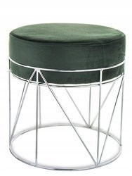 Art-Pol elegantna tapecirana torbica sa zelenim metalnim nogama 38x35x35
