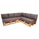  Vrtni jastuk za 7 osoba FOAM SET za palete 3x 120x65x15