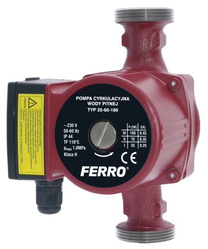 FERRO Visokoučinkovita Cirkulacijska Pumpa 25-60 180
