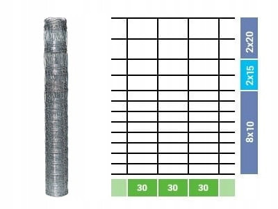 Mreža - MREŽA ZA ŠUMSKU OGRADU 150/13/30 L 50m + DOKICE