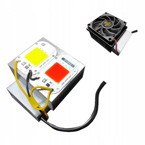 LED PANEL ZA UZGOJ BILJAKA 70W NA RADIJATORU - PUNI SPEKTAR / BIJELA