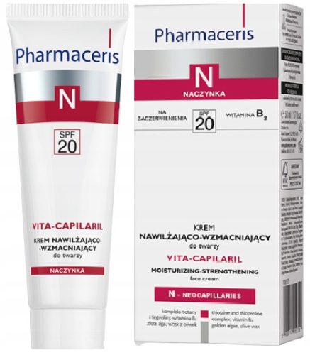 Krema Pharmaceris N Vita-Capilaril za osjetljivu kožu s kapilarama, 50 ml