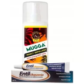    Mugga Deet sprej protiv komaraca i krpelja 50% 75 ml + Entil gel za ugrize Entil bites 8 ml 8 g