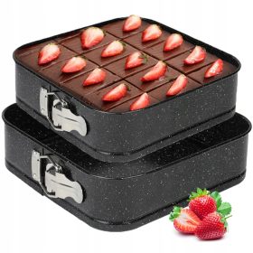 KOMPLET Torta Hausmann kvadratnih kalupa 26 x 26 cm