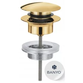   Grohe Zlatni Klik-Klak Čep s Prelivom za Zatvoreni Umivaonik 65807GL0