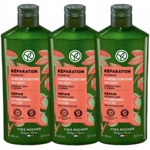 YVES ROCHER regenerirajući šampon s uljem jojobe BIO 300 ml