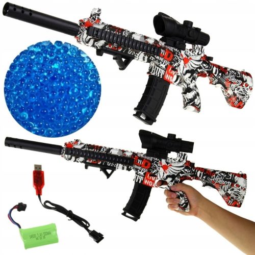 Dječji automatski pištolj M416 s kuglicama gel patronama i nišanom