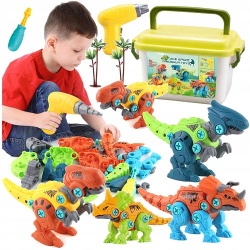 DINOZAURI ZA MONTAŽU I RASTAVLJANJE SET 4 kom.