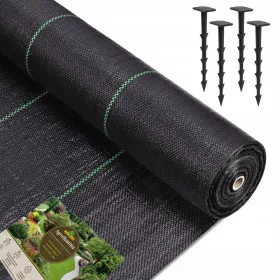   Agrotekstil - Poljoprivredna tkanina za malčiranje (protiv korova) Eco Garden crna 80 x 5000 cm 90 g/m²