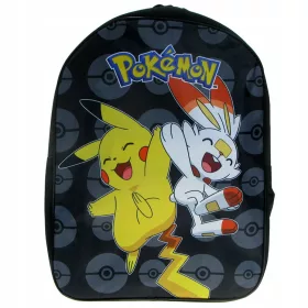   Pokemon Difuzed školski ruksak s jednim odjeljkom, crni, nijanse žute i zlatne, višebojni