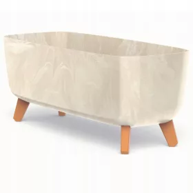  Teglica za cvijeće DTU24 58 cm x 24 x 24 cm, krem plastika