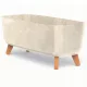  Teglica za cvijeće DTU24 58 cm x 24 x 24 cm, krem plastika