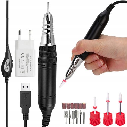 FREZARKA ZA NOKTE USB 12W ZA MANIKURU I PEDIKURU